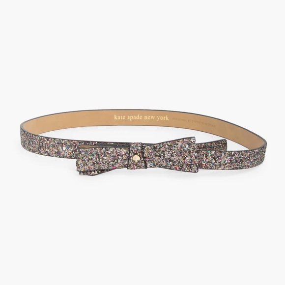 Kate Spade New York Glitter Bow Belt NWT - Picture 1 of 3